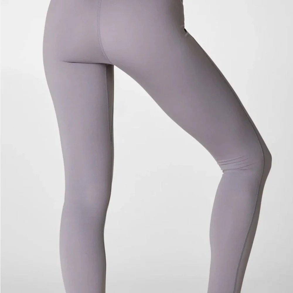 Fabletics Gray High-Waisted Leggings with Pocket - Picture 2 of 5